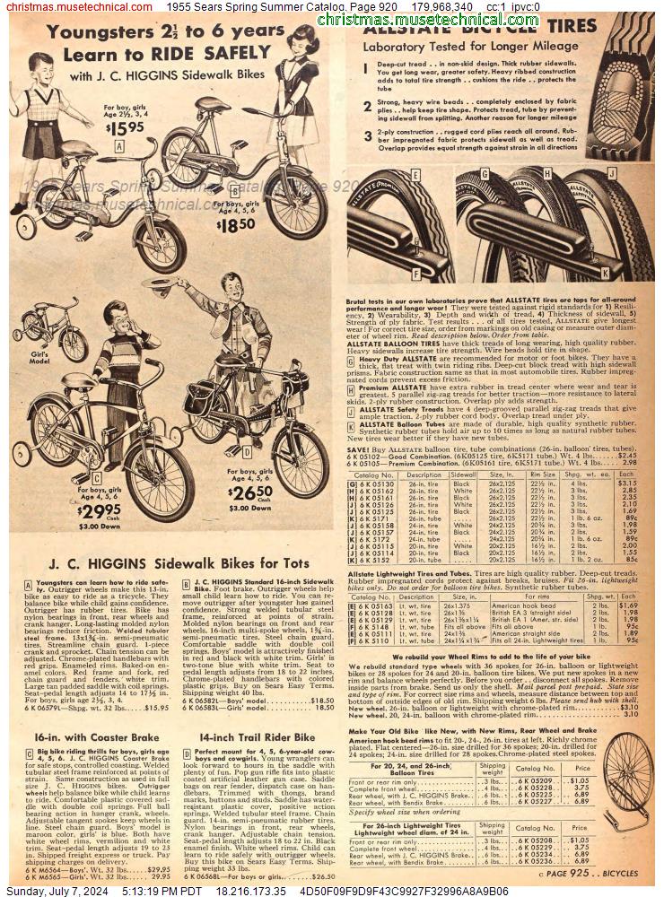 1955 Sears Spring Summer Catalog, Page 920
