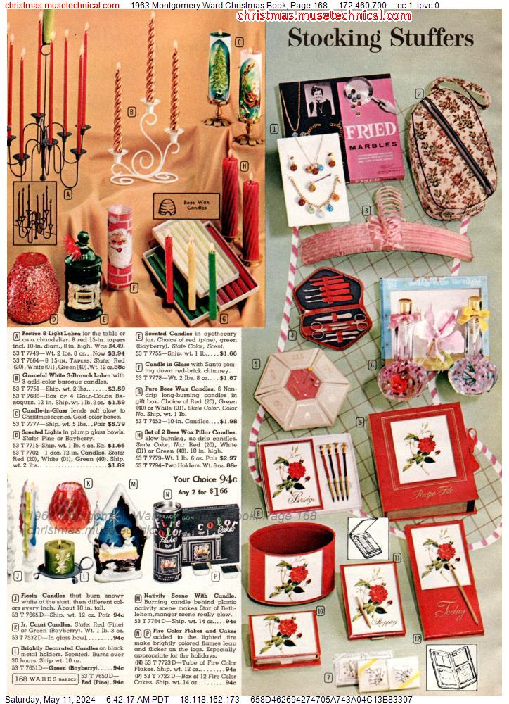 1963 Montgomery Ward Christmas Book, Page 168