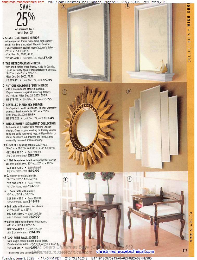 2003 Sears Christmas Book (Canada), Page 519