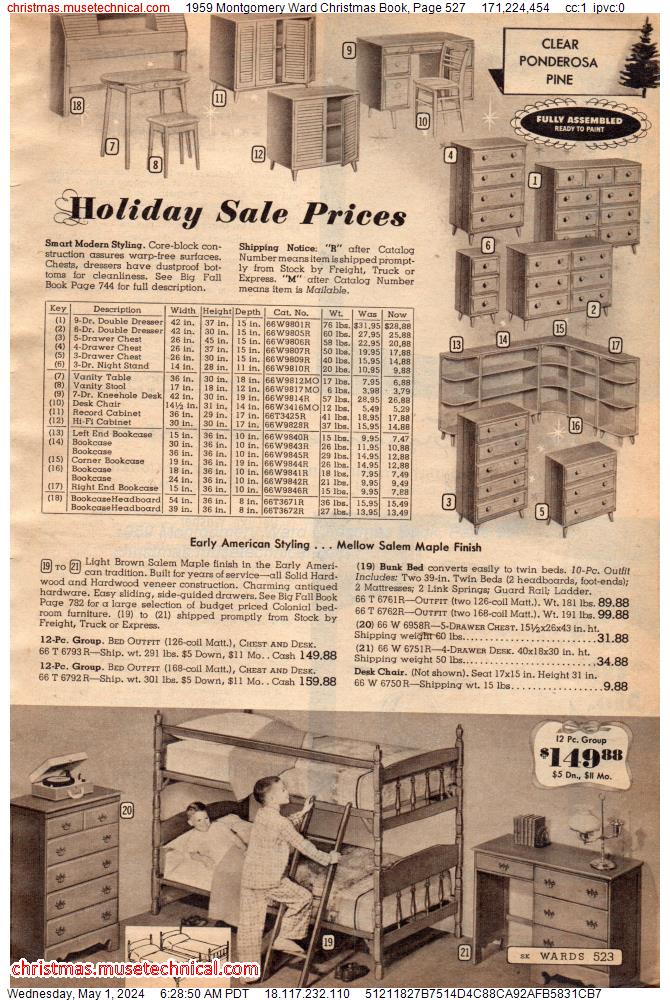 1959 Montgomery Ward Christmas Book, Page 527