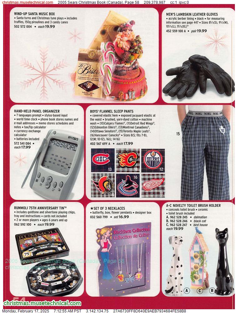 2005 Sears Christmas Book (Canada), Page 58