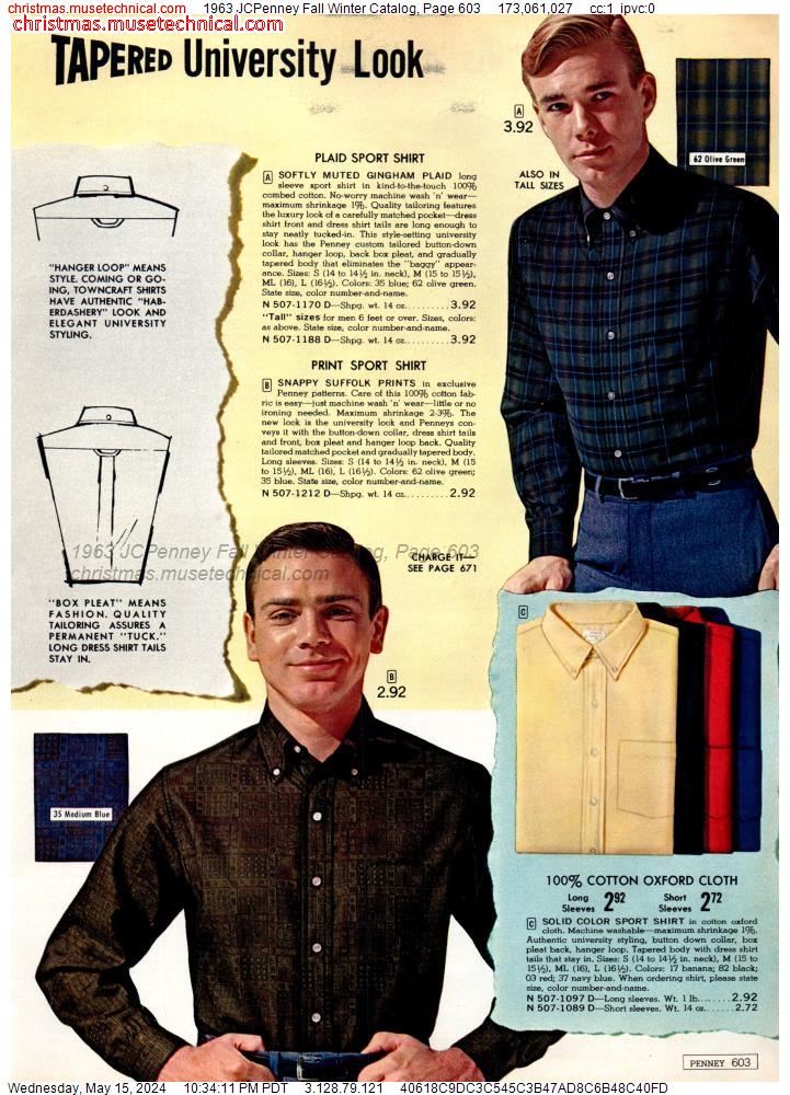 1963 JCPenney Fall Winter Catalog, Page 603