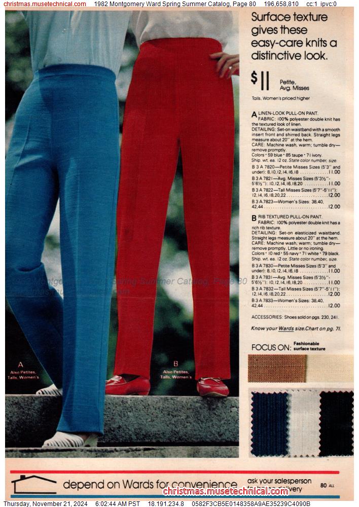 1982 Montgomery Ward Spring Summer Catalog, Page 80