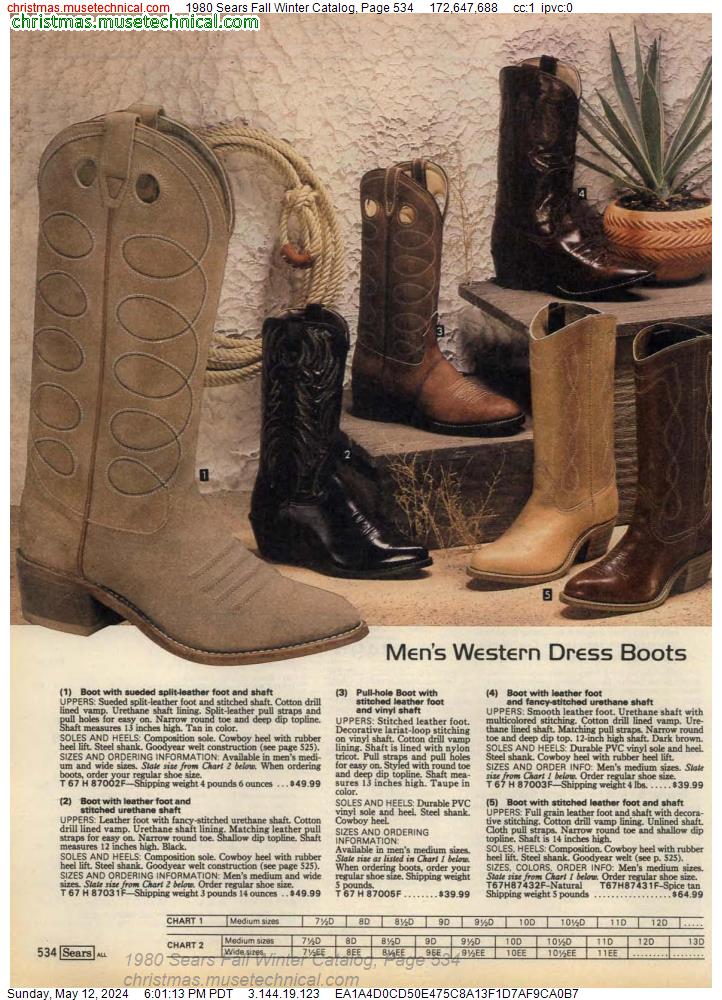 1980 Sears Fall Winter Catalog, Page 534