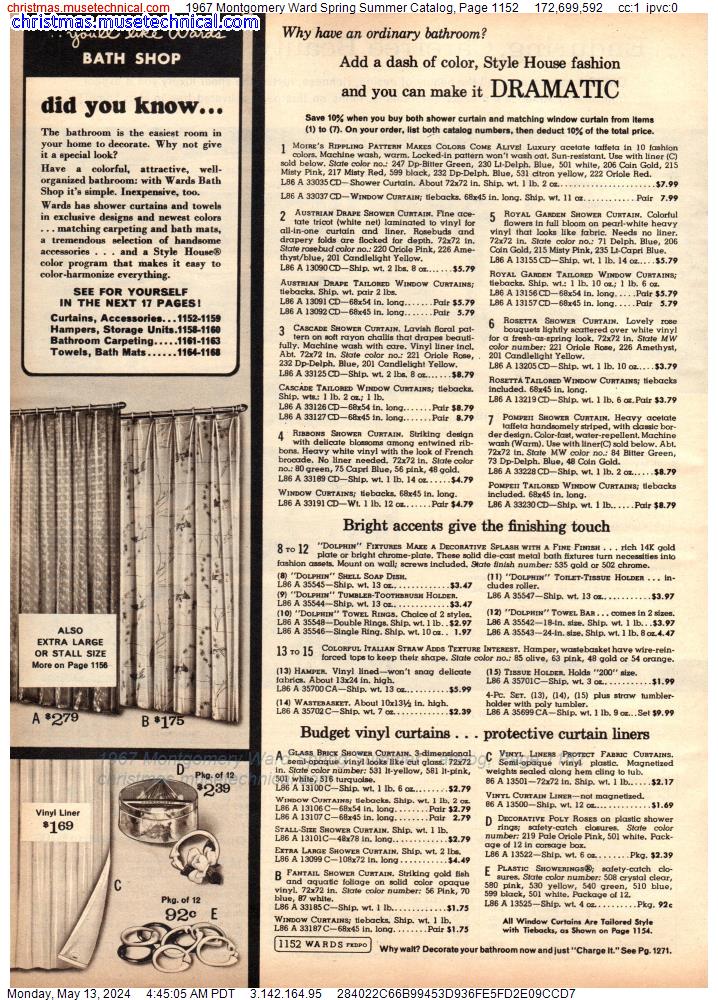 1967 Montgomery Ward Spring Summer Catalog, Page 1152