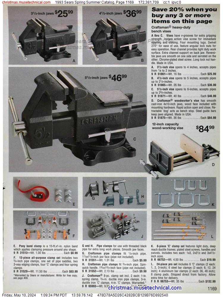 1993 Sears Spring Summer Catalog, Page 1169