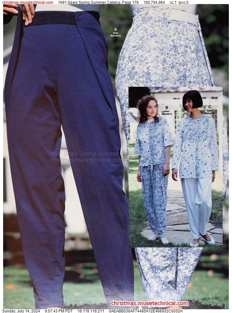 1991 Sears Spring Summer Catalog, Page 176
