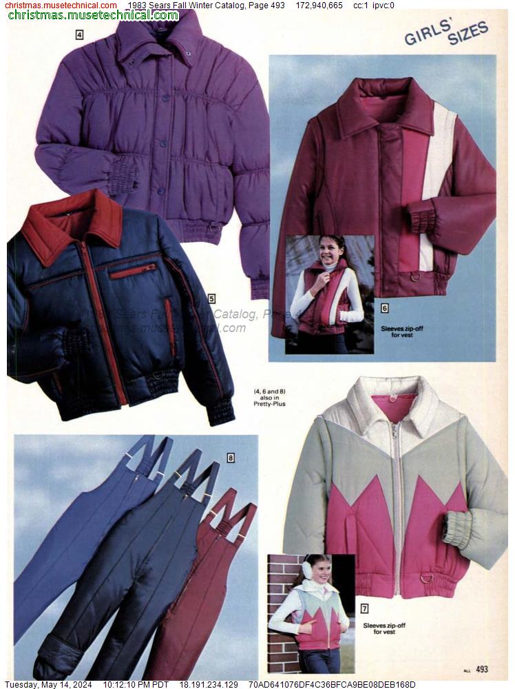 1983 Sears Fall Winter Catalog, Page 493