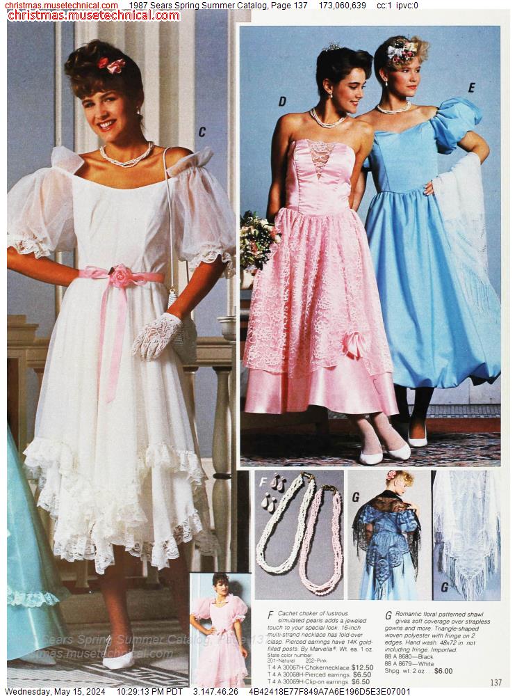 1987 Sears Spring Summer Catalog, Page 137
