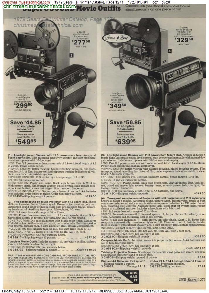 1979 Sears Fall Winter Catalog, Page 1271