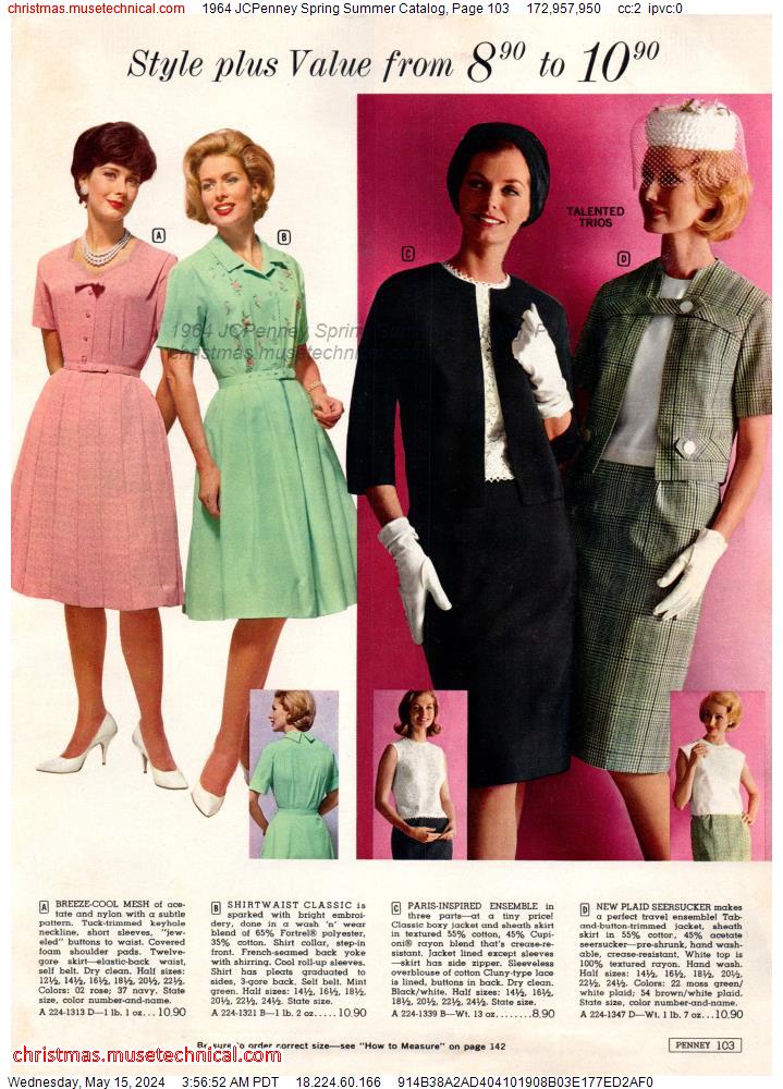 1964 JCPenney Spring Summer Catalog, Page 103