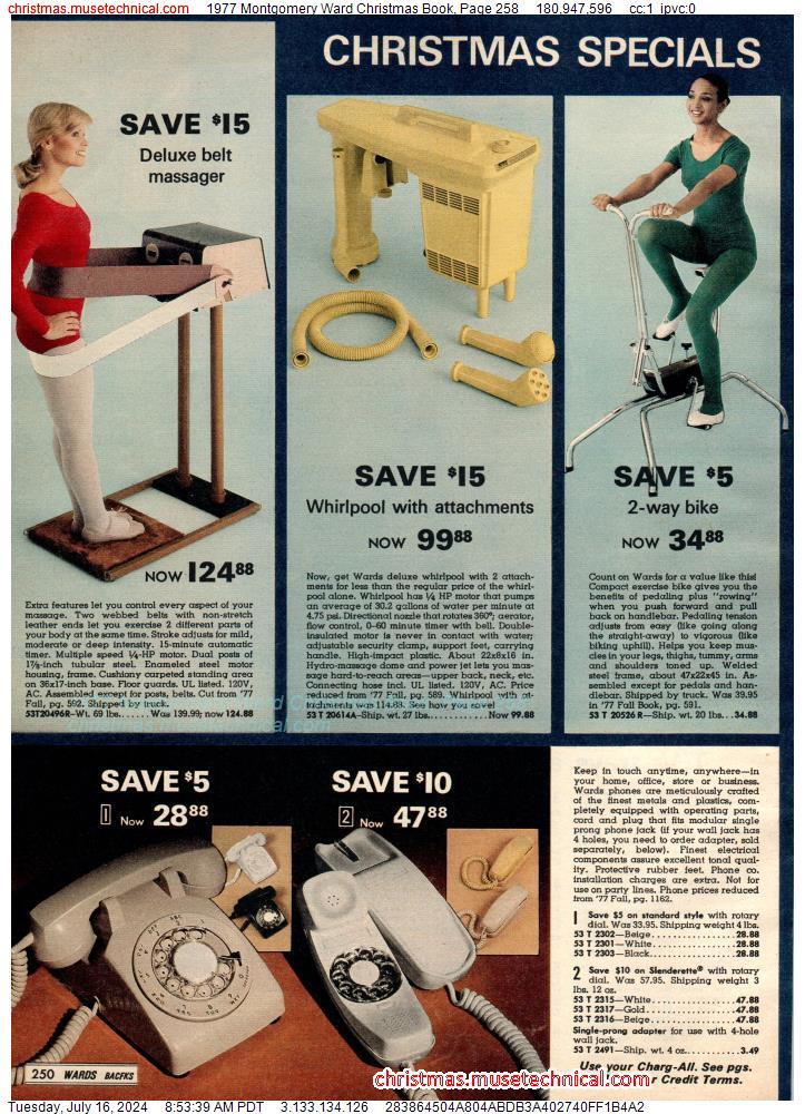 1977 Montgomery Ward Christmas Book, Page 258