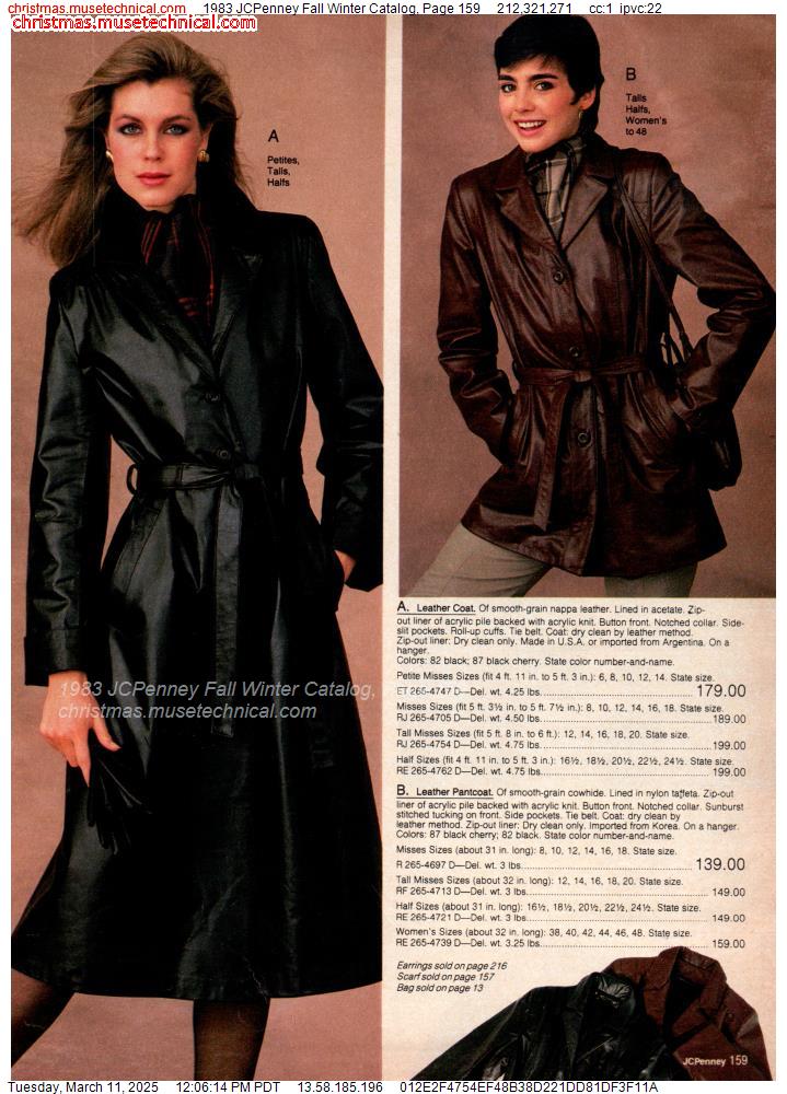 1983 JCPenney Fall Winter Catalog, Page 159