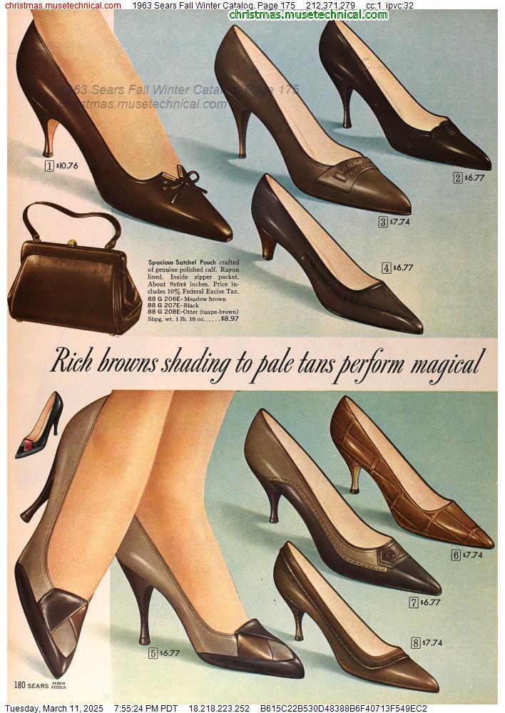 1963 Sears Fall Winter Catalog, Page 175