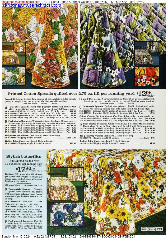 1972 Sears Spring Summer Catalog, Page 1525