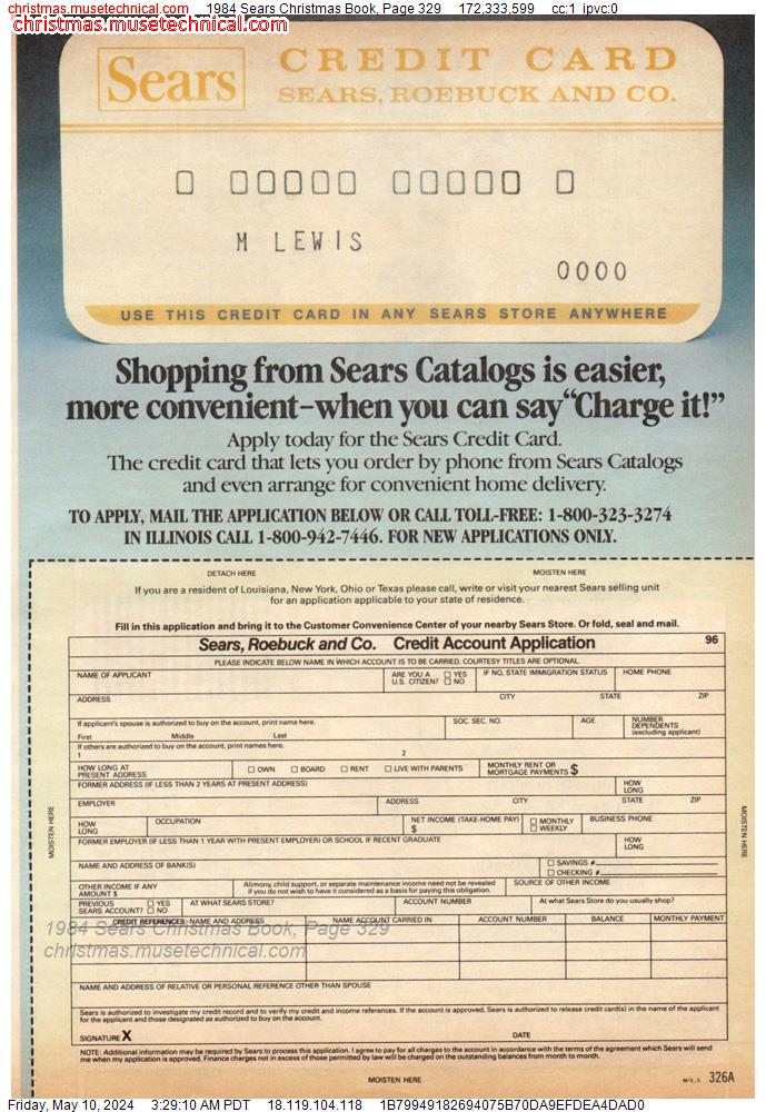 1984 Sears Christmas Book, Page 329