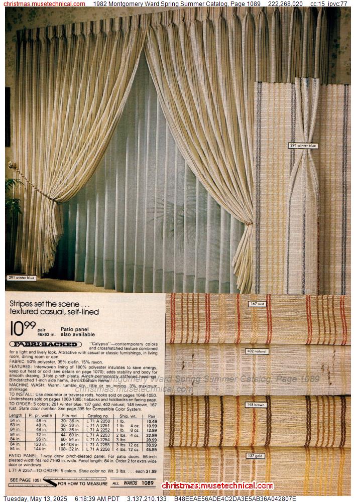 1982 Montgomery Ward Spring Summer Catalog, Page 1089