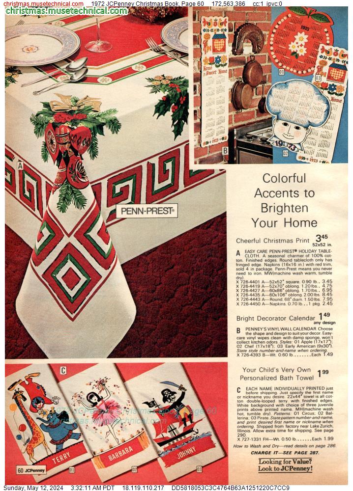 1972 JCPenney Christmas Book, Page 60