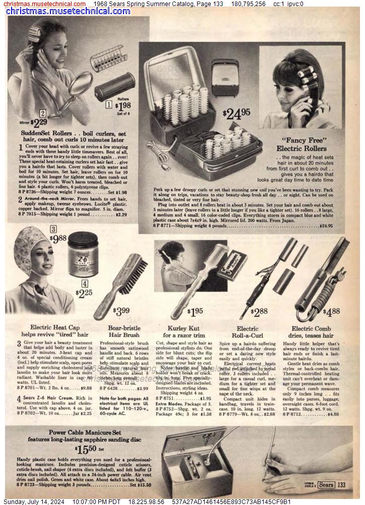 1968 Sears Spring Summer Catalog, Page 133