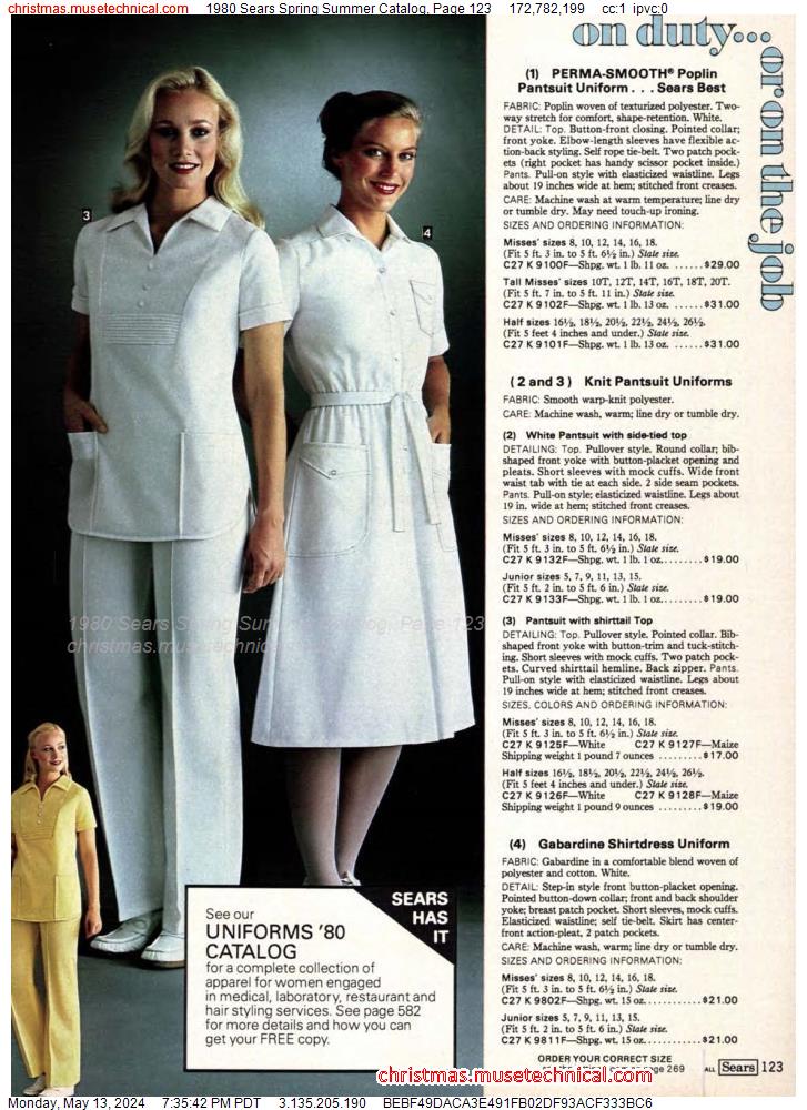 1980 Sears Spring Summer Catalog, Page 123