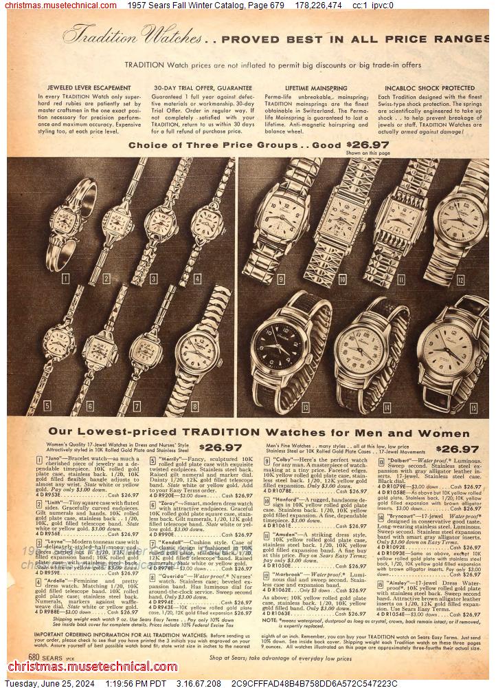 1957 Sears Fall Winter Catalog, Page 679