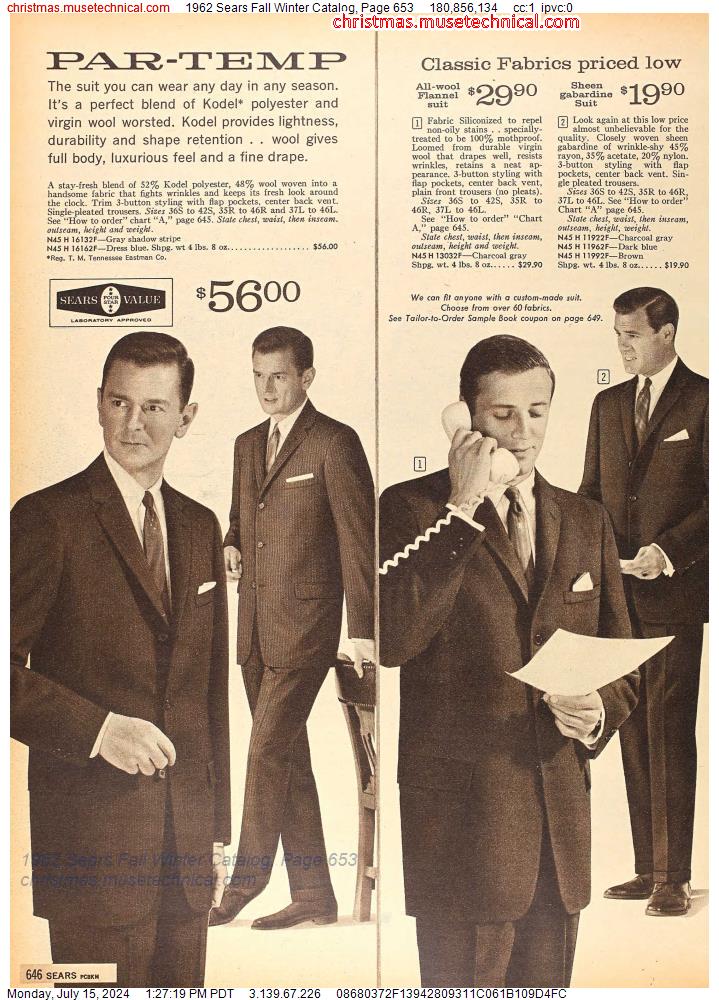 1962 Sears Fall Winter Catalog, Page 653