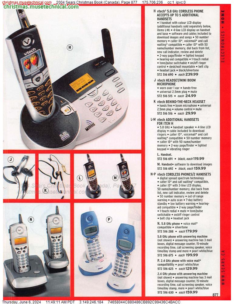 2004 Sears Christmas Book (Canada), Page 877