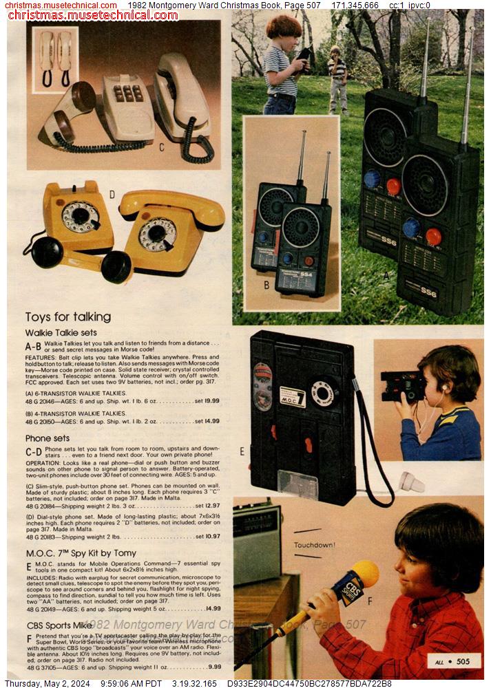 1982 Montgomery Ward Christmas Book, Page 507