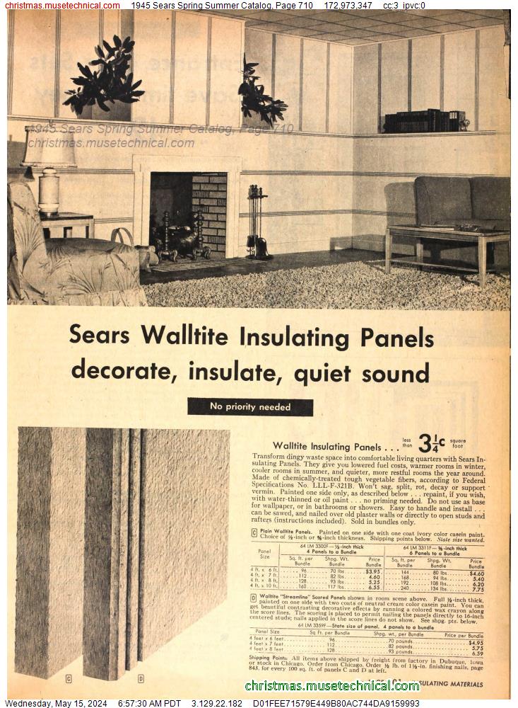 1945 Sears Spring Summer Catalog, Page 710