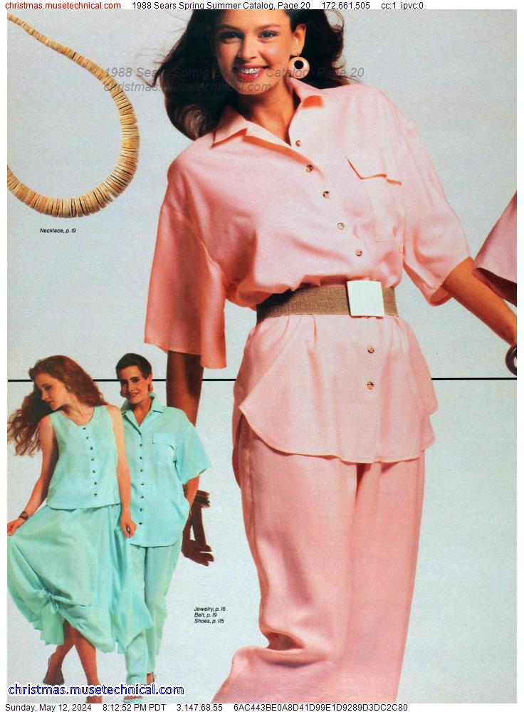 1988 Sears Spring Summer Catalog, Page 20