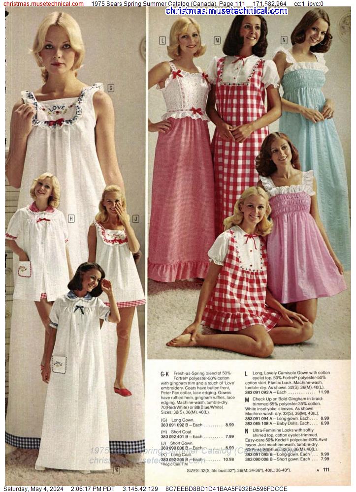 1975 Sears Spring Summer Catalog (Canada), Page 111