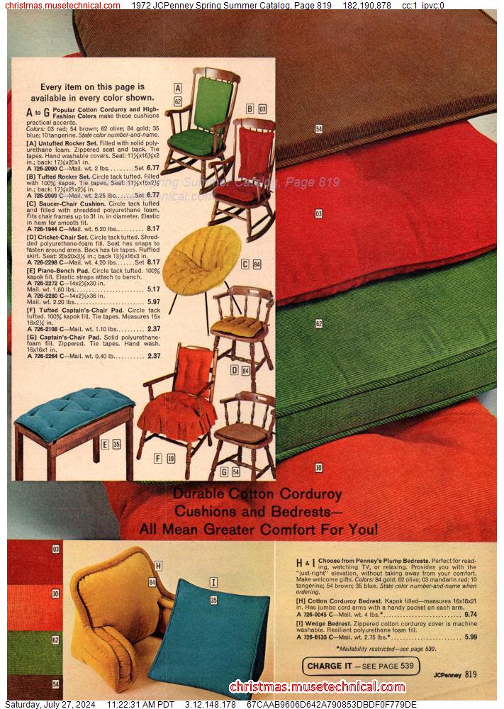 1972 JCPenney Spring Summer Catalog, Page 819