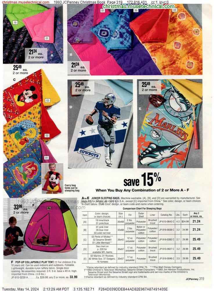 1993 JCPenney Christmas Book, Page 319
