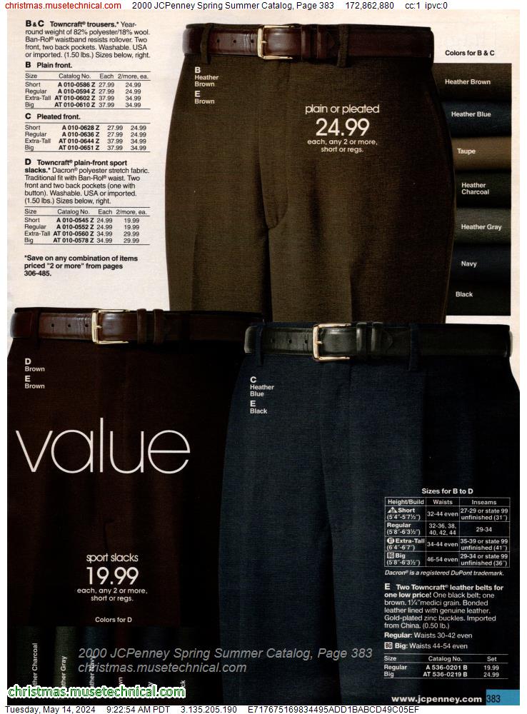2000 JCPenney Spring Summer Catalog, Page 383