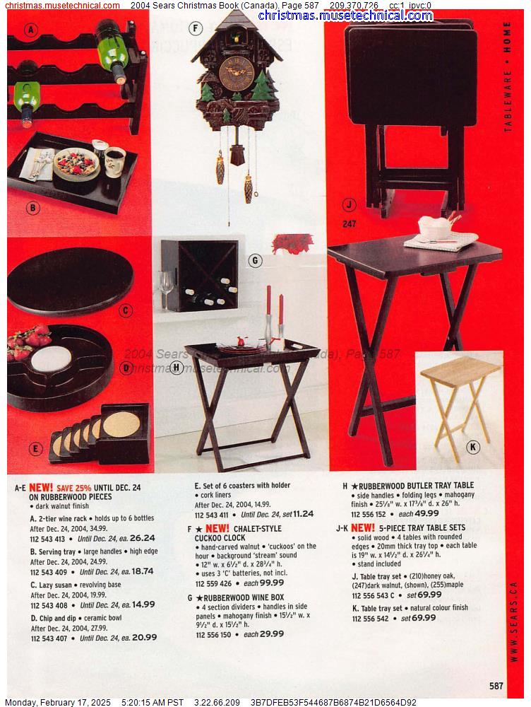 2004 Sears Christmas Book (Canada), Page 587