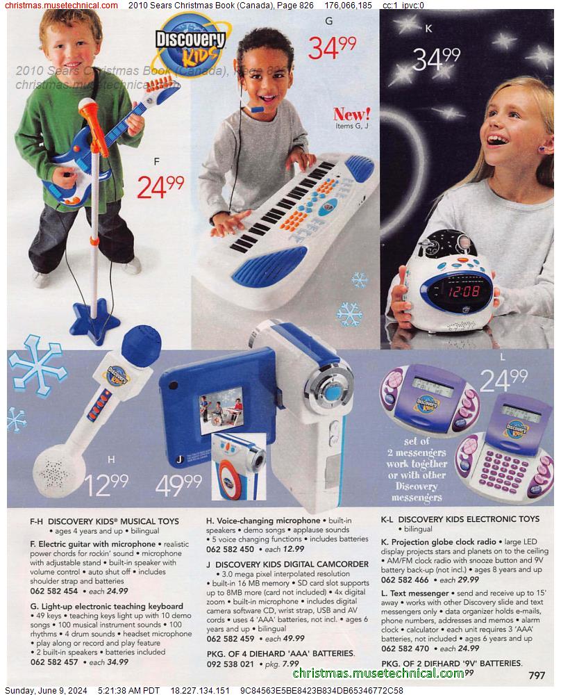 2010 Sears Christmas Book (Canada), Page 826