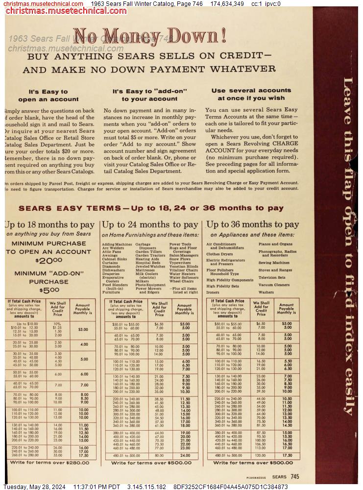 1963 Sears Fall Winter Catalog, Page 746