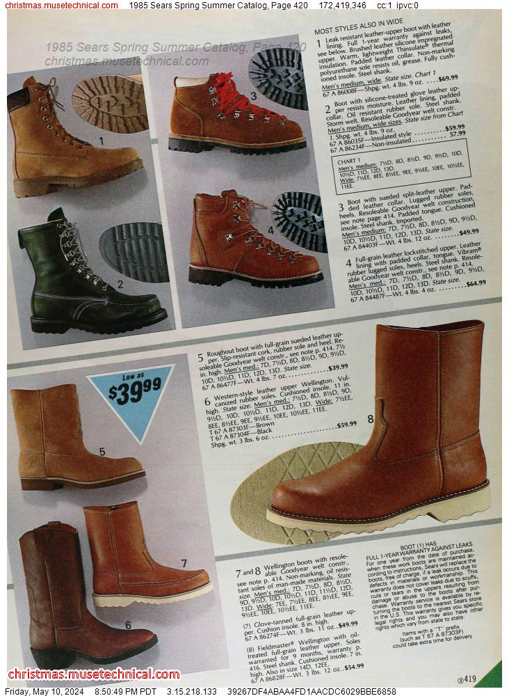 1985 Sears Spring Summer Catalog, Page 420