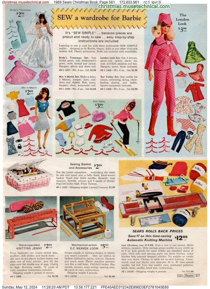 1969 Sears Christmas Book, Page 581