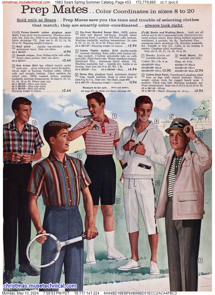 1963 Sears Spring Summer Catalog, Page 453