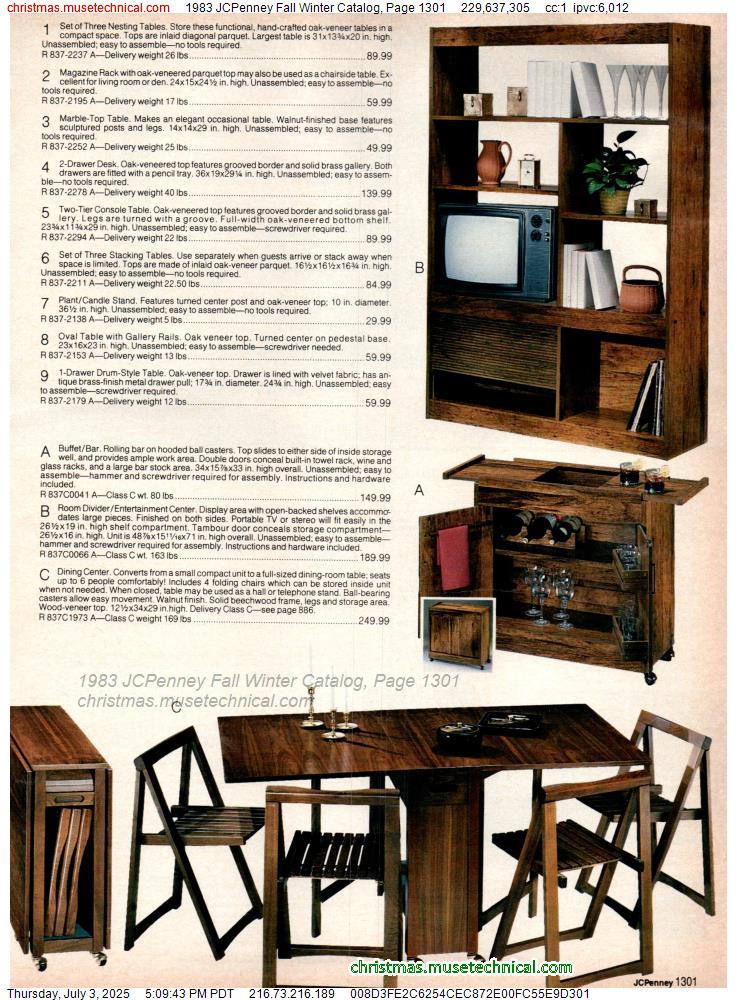 1983 JCPenney Fall Winter Catalog, Page 1301