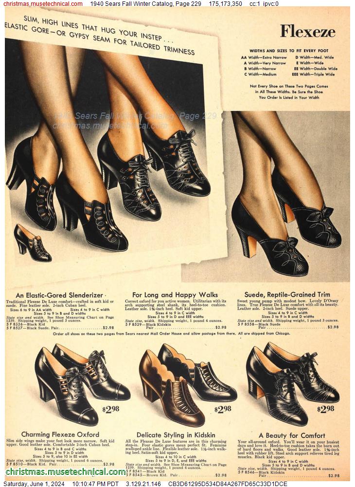 1940 Sears Fall Winter Catalog, Page 229