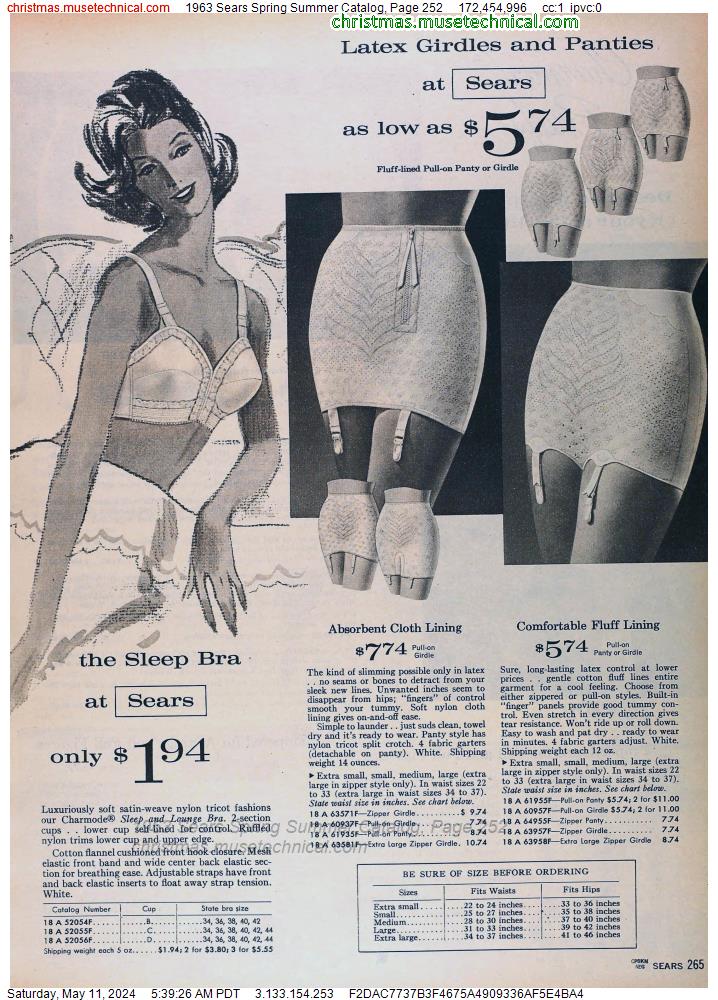 1963 Sears Spring Summer Catalog, Page 252