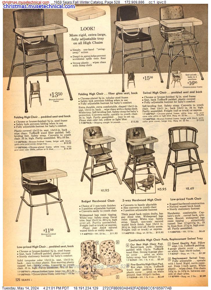 1959 Sears Fall Winter Catalog, Page 528