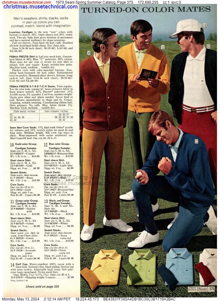 1970 Sears Spring Summer Catalog, Page 375 - Catalogs & Wishbooks