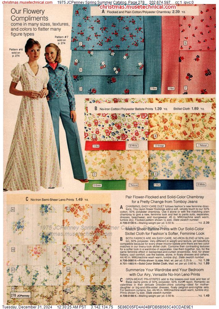 1975 JCPenney Spring Summer Catalog, Page 278