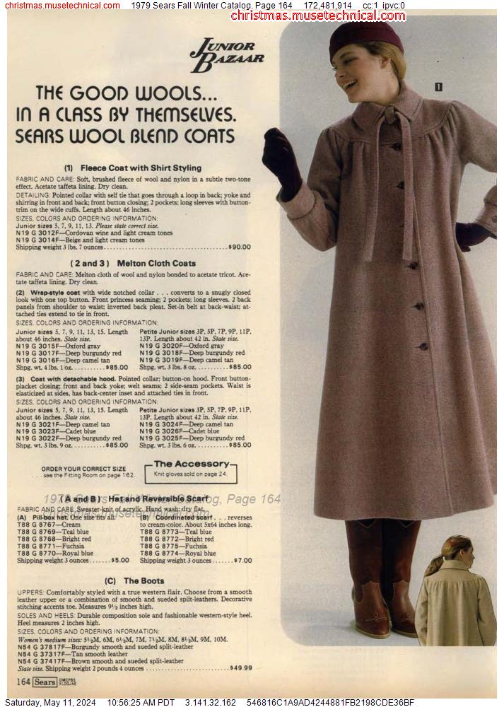 1979 Sears Fall Winter Catalog, Page 164