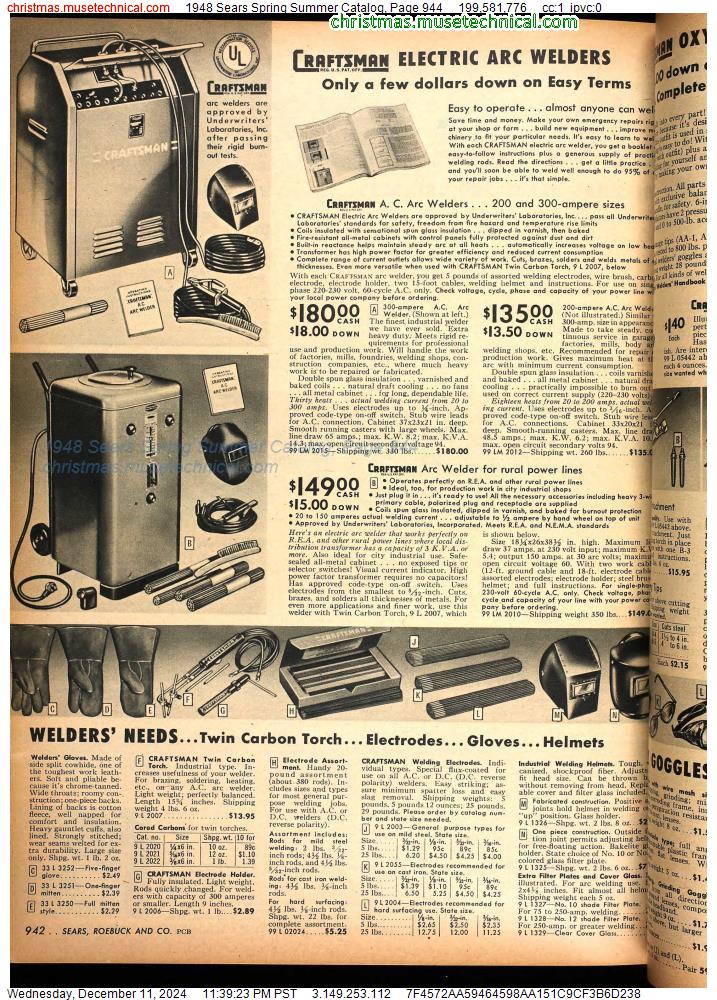 1948 Sears Spring Summer Catalog, Page 944