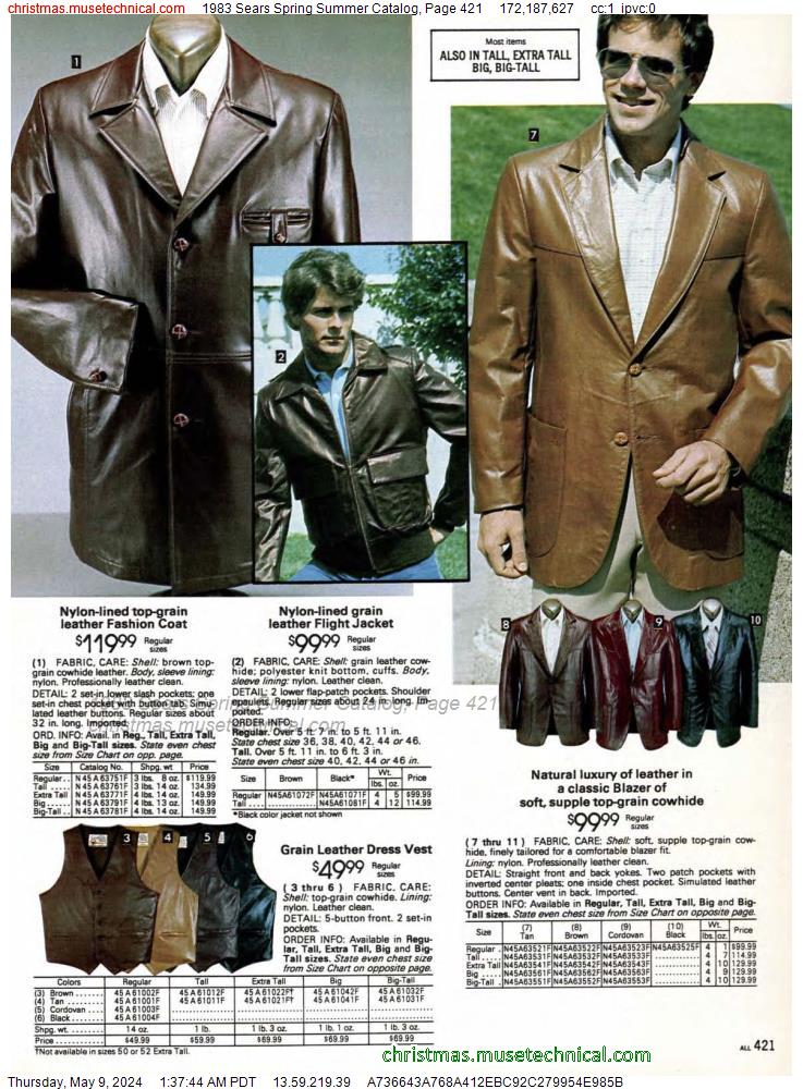 1983 Sears Spring Summer Catalog, Page 421