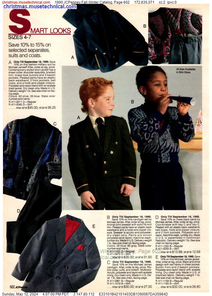 1990 JCPenney Fall Winter Catalog, Page 602